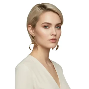 Hilal Küpe Sallantılı Model Figürlü Tasarım