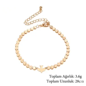 Bohem stil kuş figürlü ayarlanabilir kol takısı detaylı görünüm