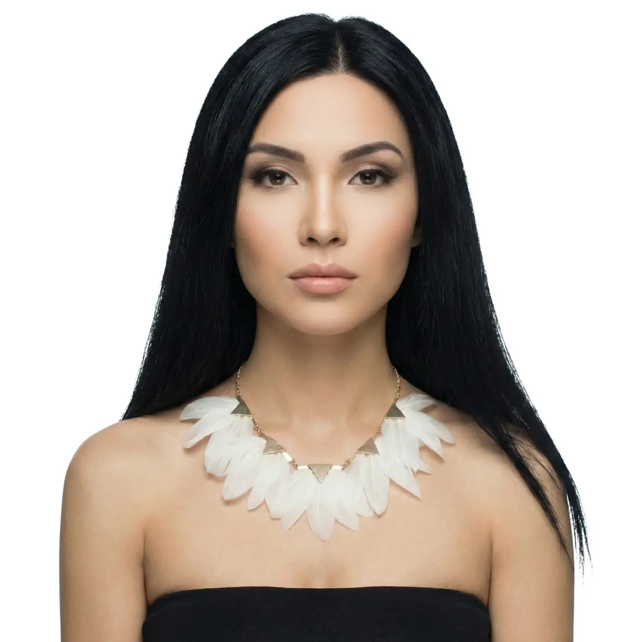 Tüylü Choker Bohem Takı Gotik Tasarım - Görsel 2