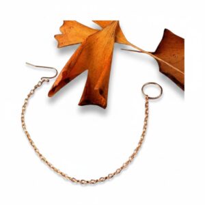 Delik gerektirmeyen sahte piercing altın renkli burun küpesi