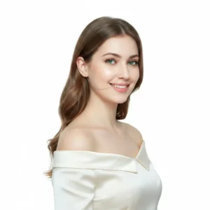 Zincirli hızma sahte piercing gold takı manken üzerinde