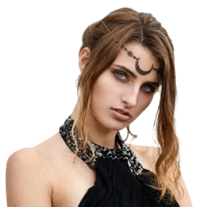 Hilal Detaylı Gotik Tarz Saç Bandı