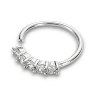 TikiTonki ışıltılı sahte septum burun aksesuarı