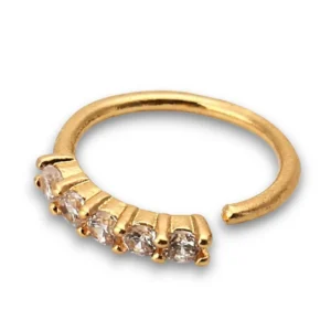 Gold kaplama cerrahi operasyon gerektirmeyen kulak burun takısı