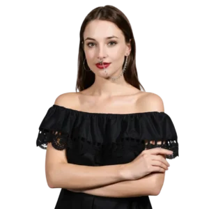 Zincir hızma gümüş kaplama boho takı manken üzerinde