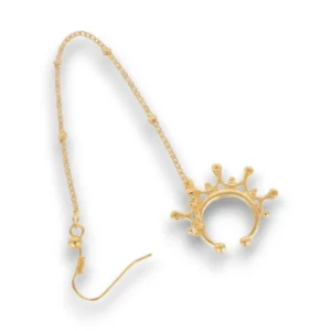 Geleneksel tasarımlı gold renkli hint hızması