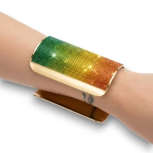 Zirkon taşlı kelepçe bileklik detaylı görünüm