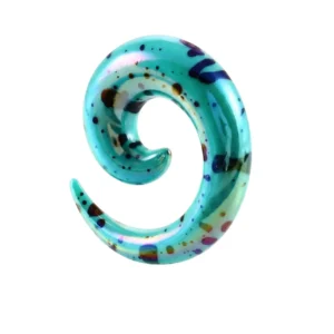 Sarmal cam unisex tasarım tünel piercing genel görünüm