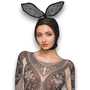 Tavşan Taç Siyah Dantel Özel Tasarım