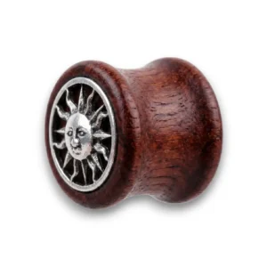 TikiTonki doğal ahşap tünel piercing modeli