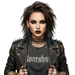 Tünel piercing doğal ahşap güneş detay manken üzerinde