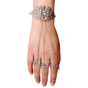 Üç Yüzüklü Etnik Tasarım Şahmeran Bileklik