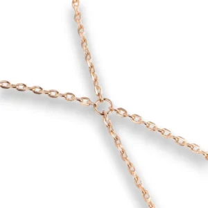 Altın kaplama vücut zinciri geometrik detaylı görünüm