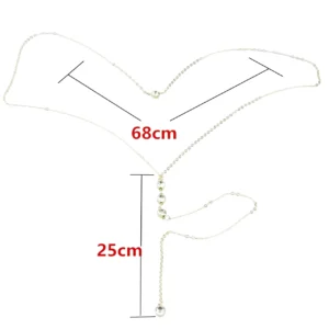 Zirkon taşlı boyundan geçmeli sırt kolyesi detaylı görünüm