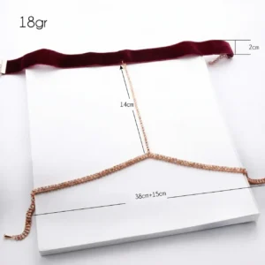 Zirkon taşlı trendy tasarım bacak zinciri detaylı görünüm