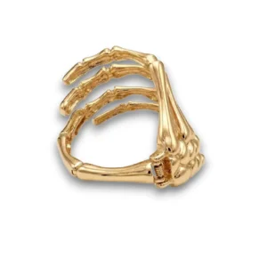 Pirinç alaşım kaplama iskelet el bileklik detaylı görünüm