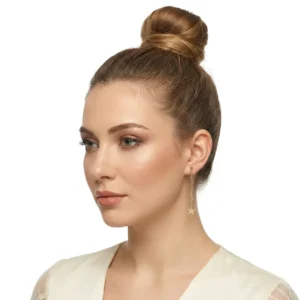 Sallantılı Küpe Yıldız Model Zincir Tasarım