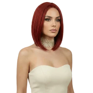 Çiçek işlemeli gold güpürlü choker boyunluk modelinin beyaz arka planda manken üzerindeki karşıdan çekimi.