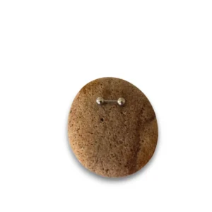 Gümüş renkli 1,5 cm paslanmaz çelik kaş piercing