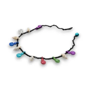 Ayarlanabilir yapılı çok renkli halhal önden görünüş