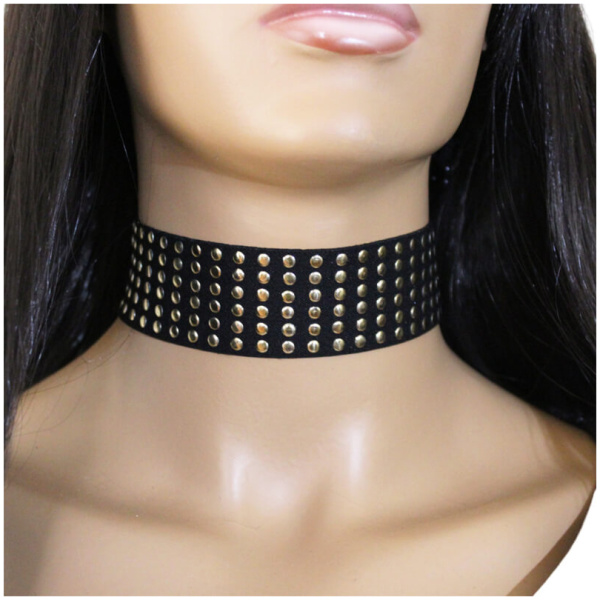 gold pullu choker kolye