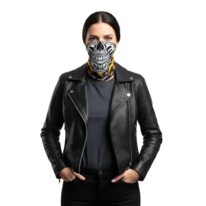 Kurukafa Desenli Unisex Model Baf Boyunluk kadın mankende yarım yüz kullanım.