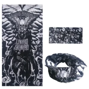 Katlanmış halde detay görünümü Lynyrd Skynyrd boru bandana rock boyunluk TikiTonki