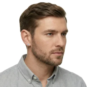 Zirkon Küpe Daire Model Unisex Tasarım